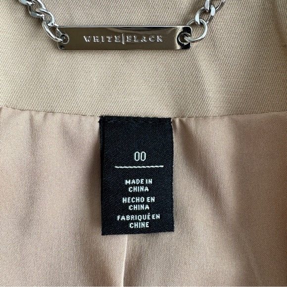 WHITE HOUSE BLACK MARKET Cropped Jacket 00 Toasted Sesame Tailored Military NWOT - Picture 3 of 14